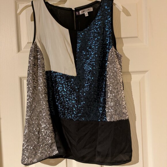 Teal /Black Satin Reversible Jacket with GWP top - Picture 5 of 5